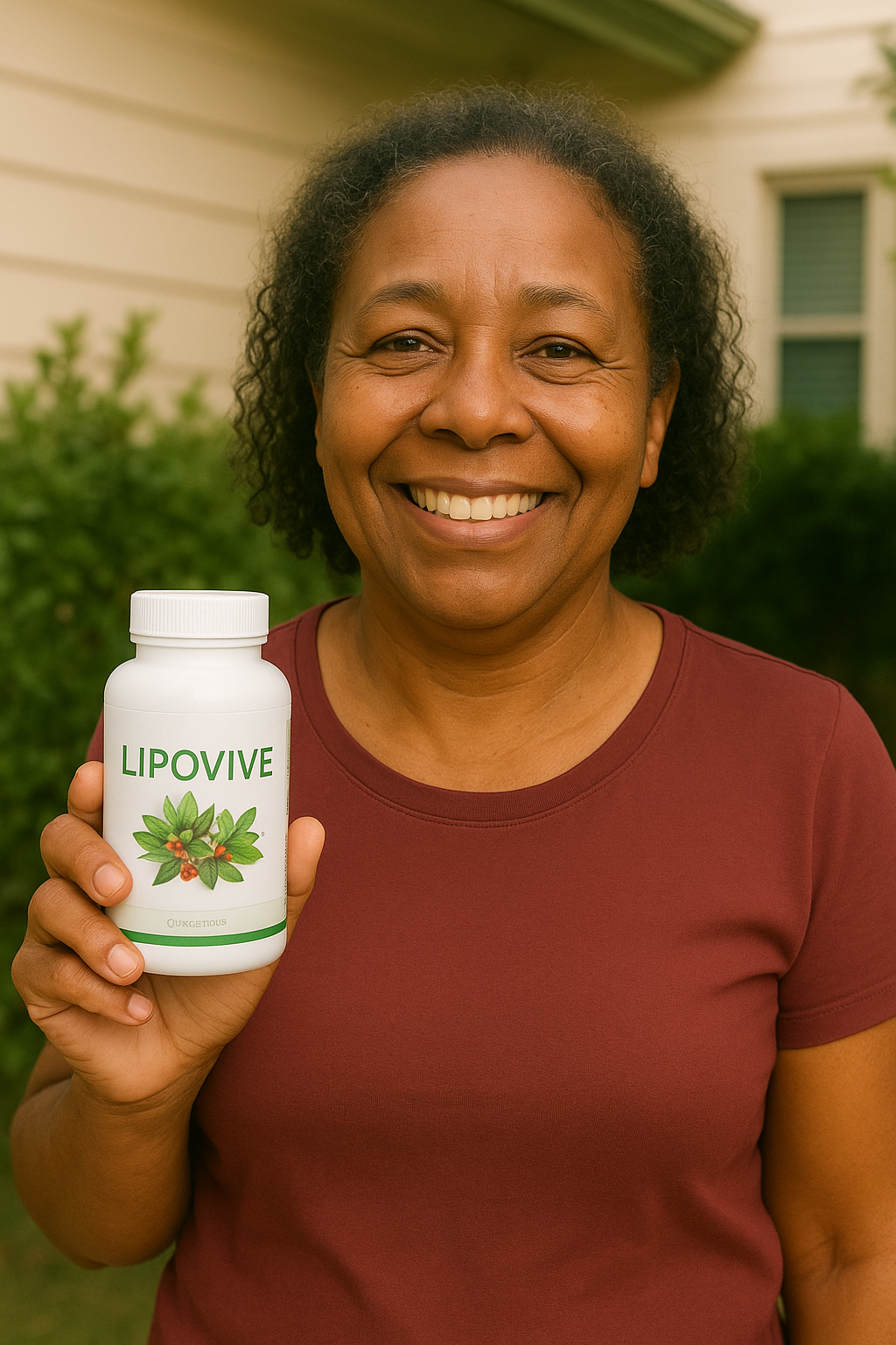 Customer holding LipoVive