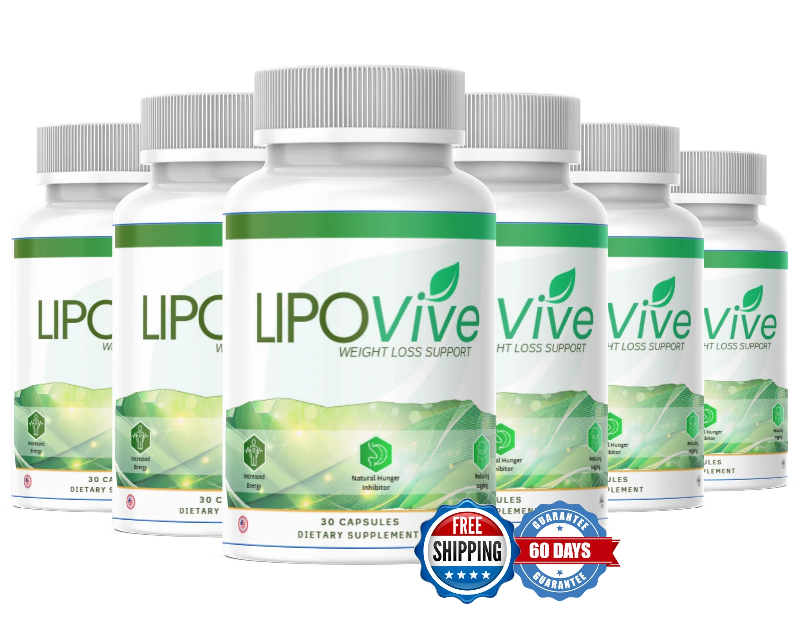 LipoVive 6 bottles